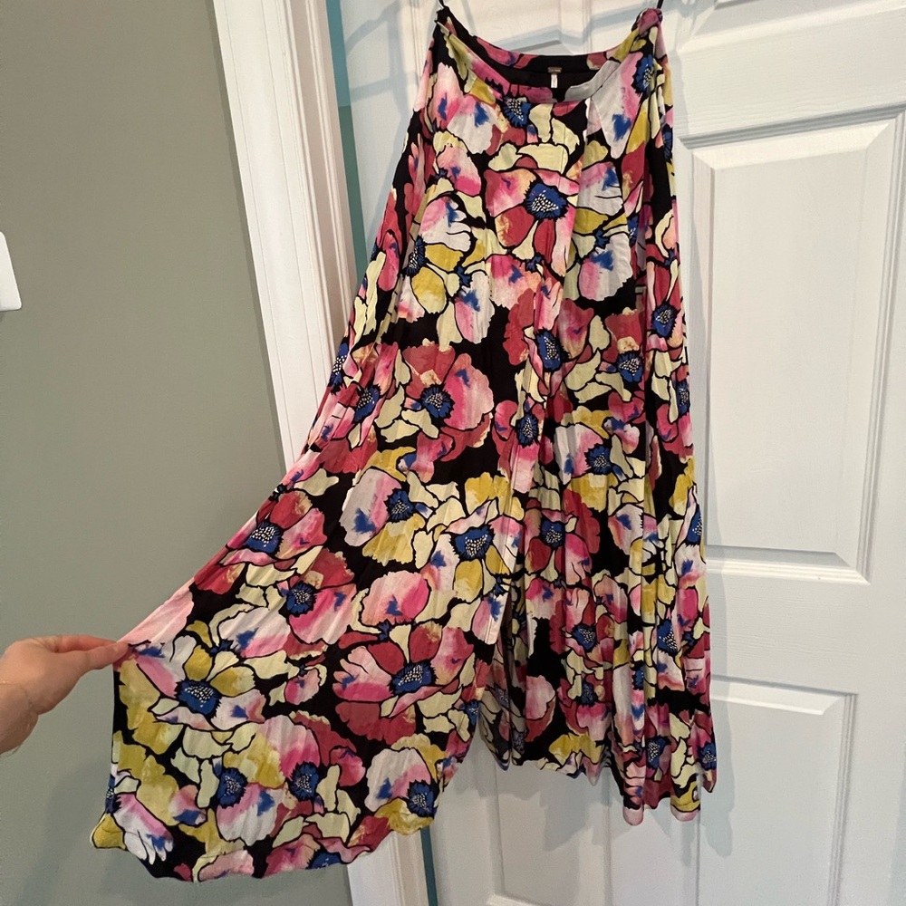 Free People Floral Maxi Skirt